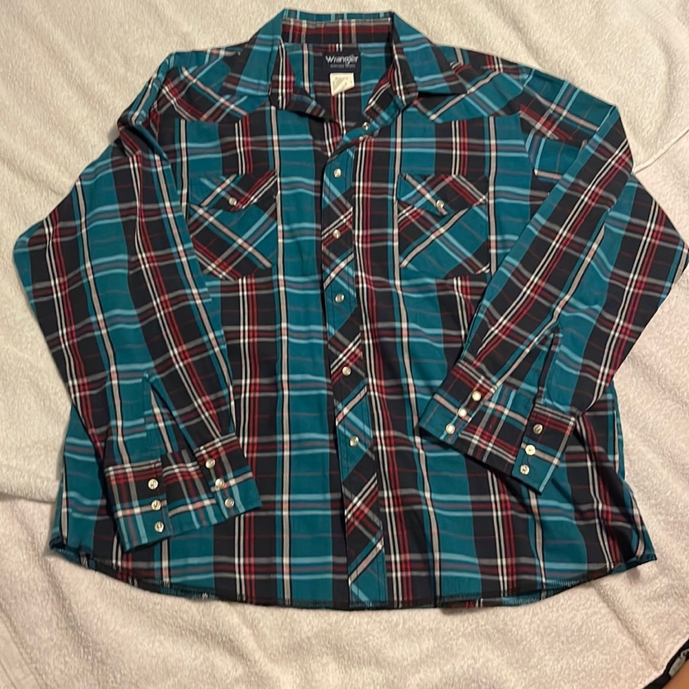 Wrangler Western Pearl Snap Button Down XL shirts